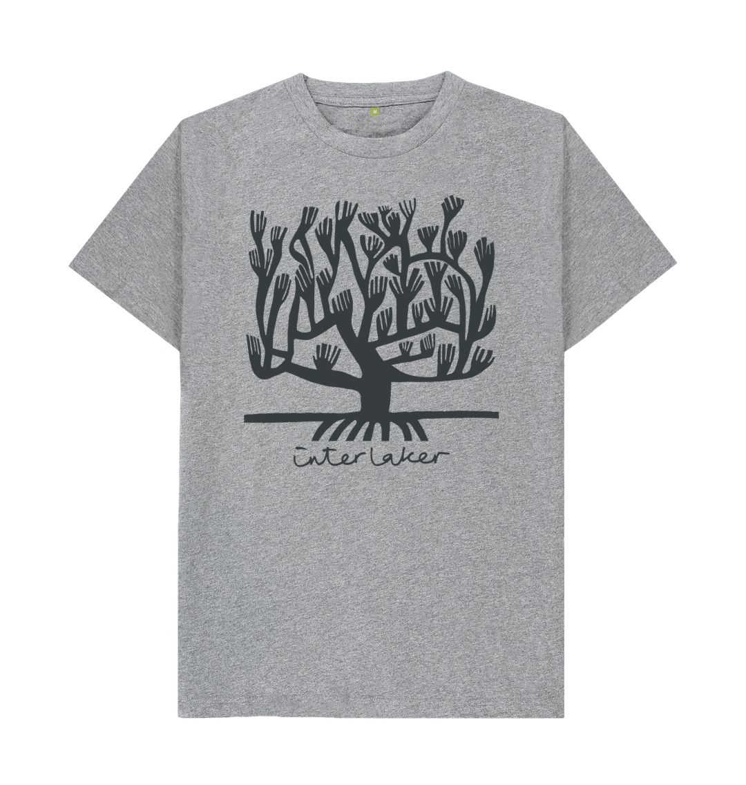 Athletic Grey Interlaker - 'Roots' T-Shirt (Dark Print)
